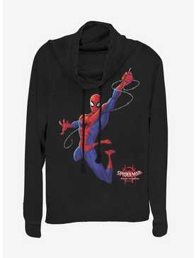 Marvel Spider-Man Real Spider-Man Cowl Neck Long-Sleeve Girls Top, , hi-res