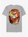 Disney The Lion King Simba Abstract T-Shirt, SILVER, hi-res