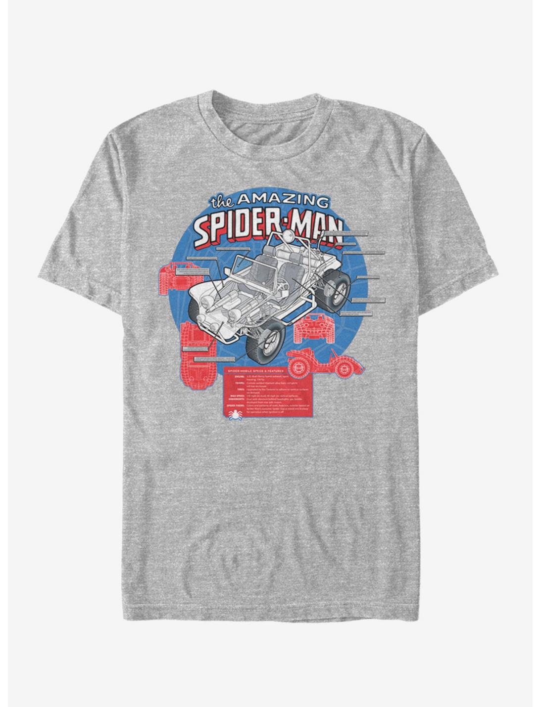 Marvel Spider-Man Amazing Spider-Mobile T-Shirt, ATH HTR, hi-res