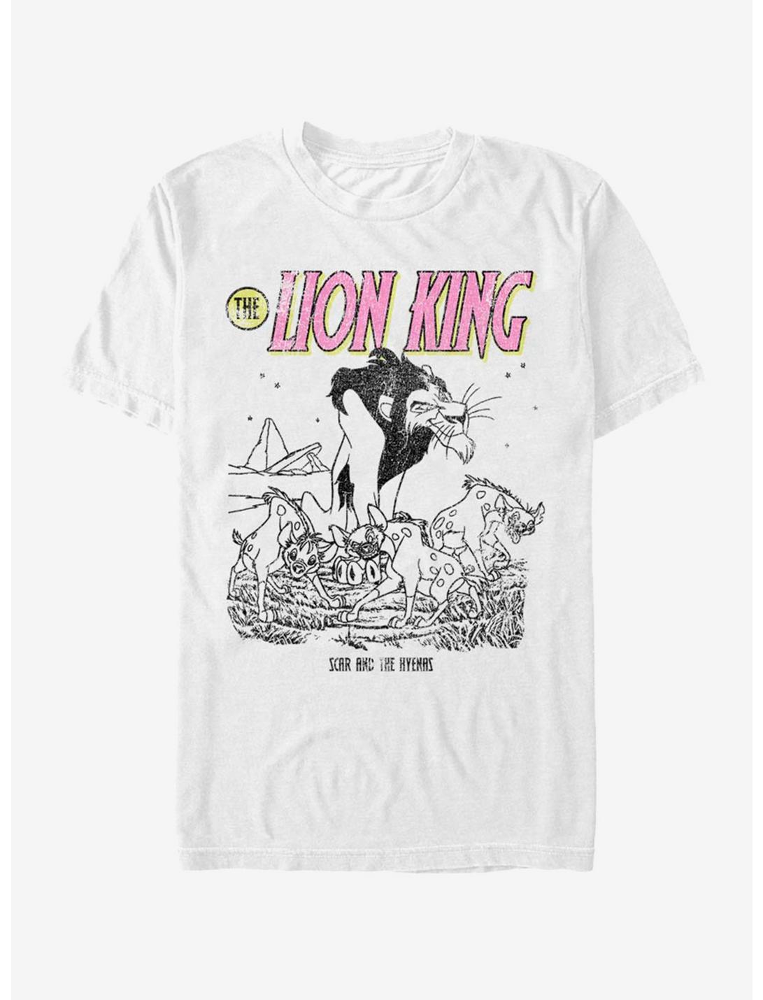 Disney The Lion King Scar Cover T-Shirt, WHITE, hi-res