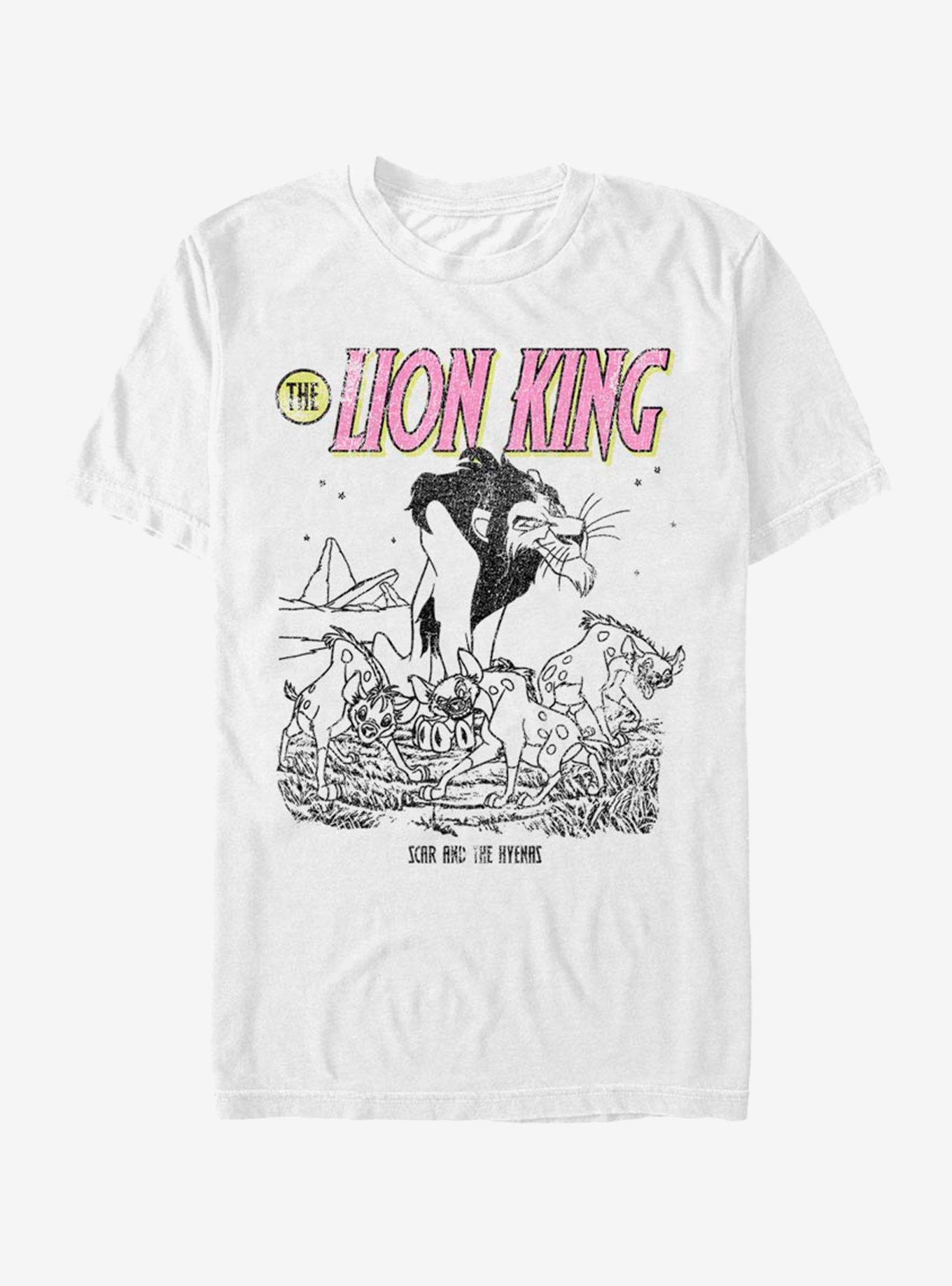 Disney The Lion King Scar Cover T-Shirt, WHITE, hi-res