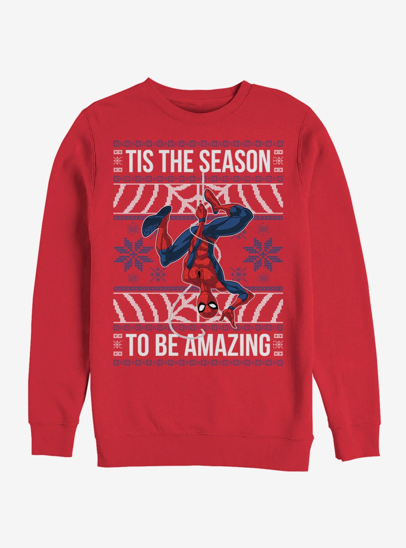 Marvel Spider-Man Amazing Spider-Man Ugly Sweater Sweatshirt, , hi-res