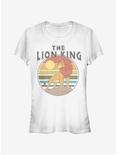 Disney The Lion King Retro King Girls T-Shirt, WHITE, hi-res