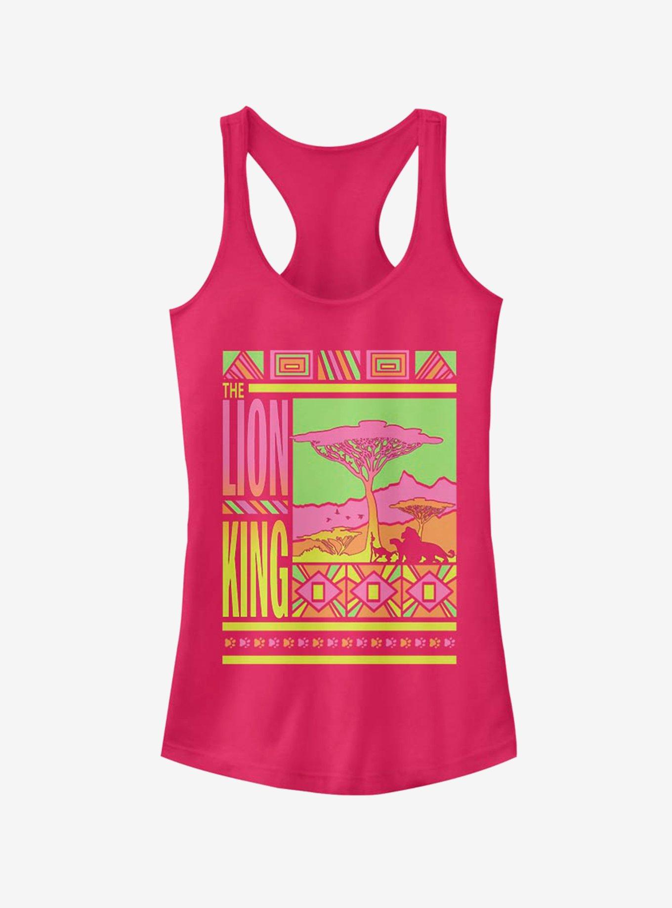 Disney The Lion King Wave King Girls Tank, RASPBERRY, hi-res