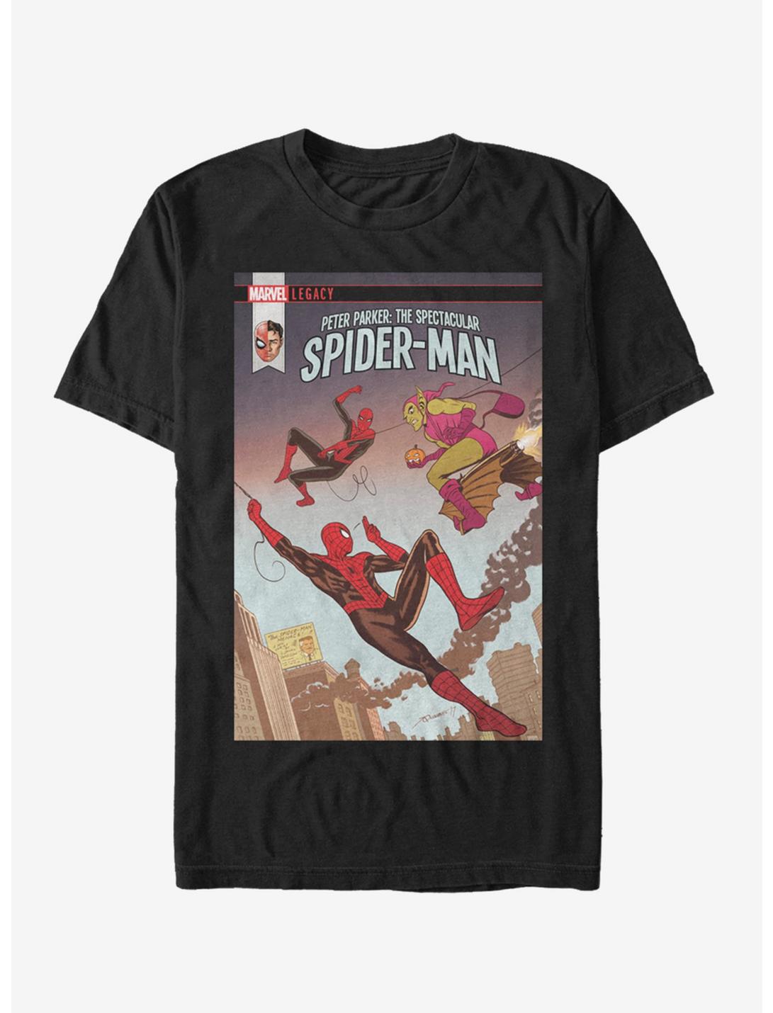 Marvel Spider-Man PeterGoblin March 18 T-Shirt, BLACK, hi-res