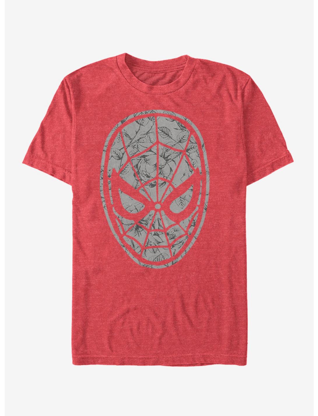 Marvel Spider-Man Dark Floral Spidey T-Shirt, RED HTR, hi-res