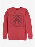 Marvel Spider-Man Vitruvian Spider Sweatshirt, RED, hi-res