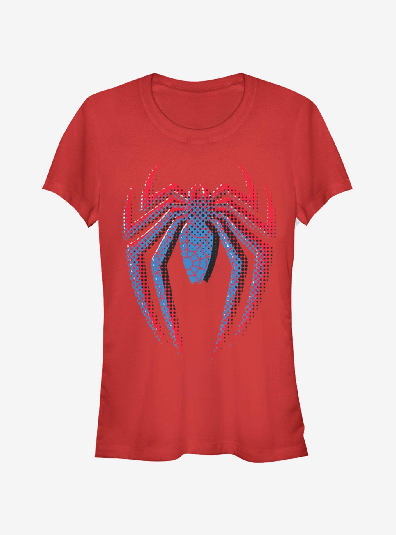 Marvel Spider-Man Layered Logo Girls T-Shirt