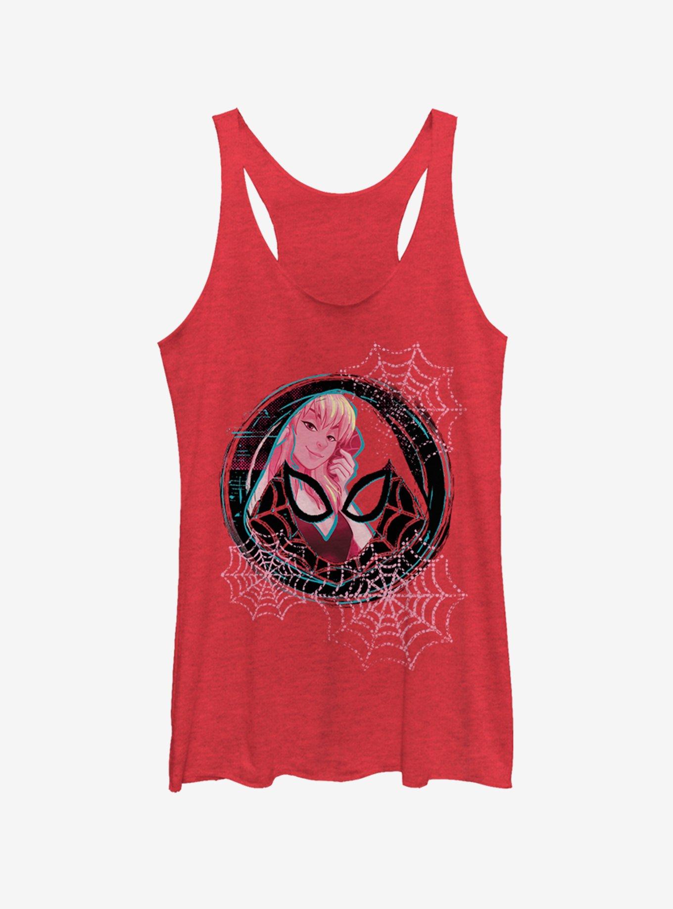 Marvel Spider-Man: Into The Spider-Verse Spider-Gwen Blonde Gwen Girls Tank, RED HTR, hi-res