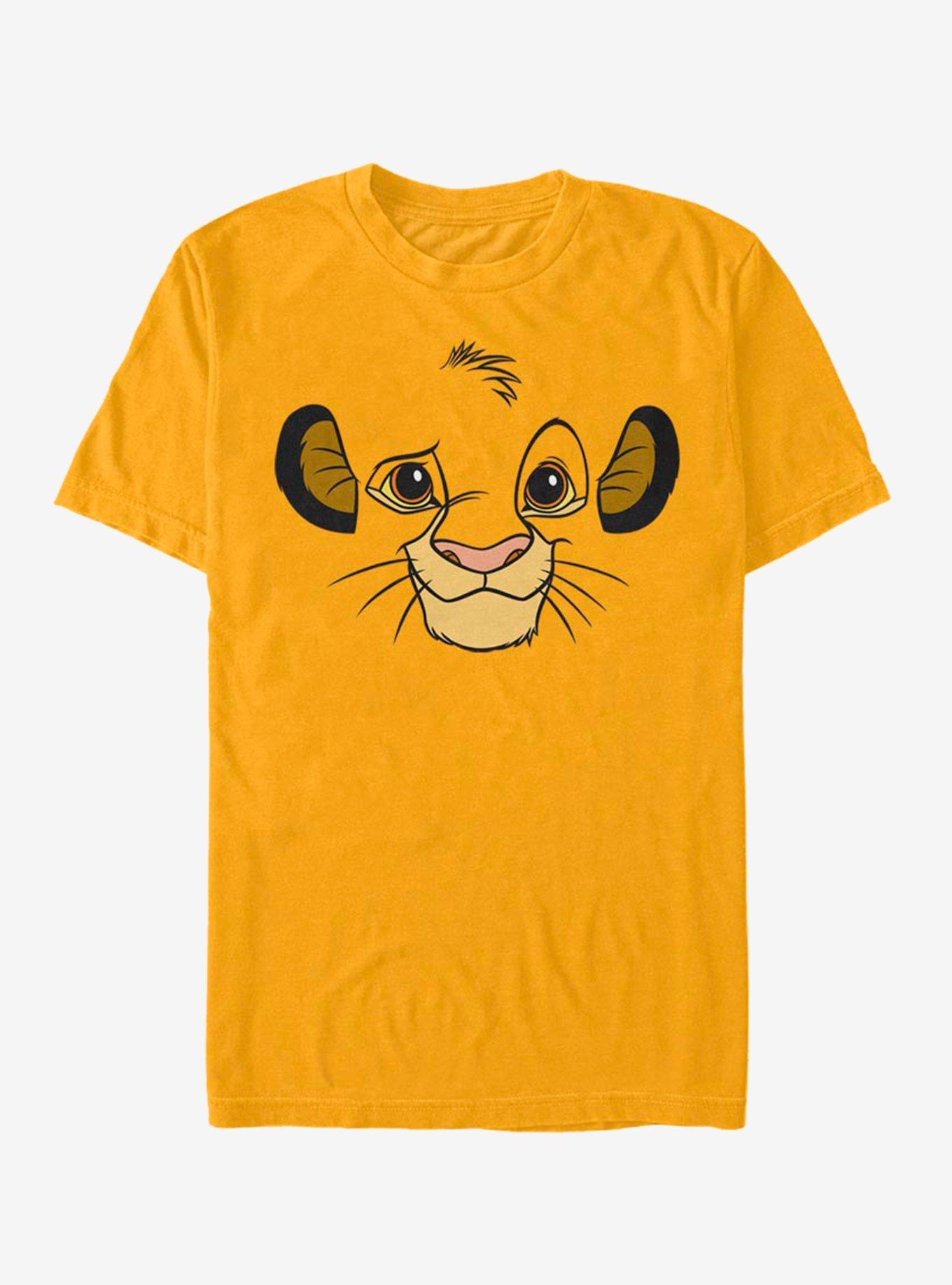 Disney The Lion King Simba Big Face T-Shirt, GOLD, hi-res