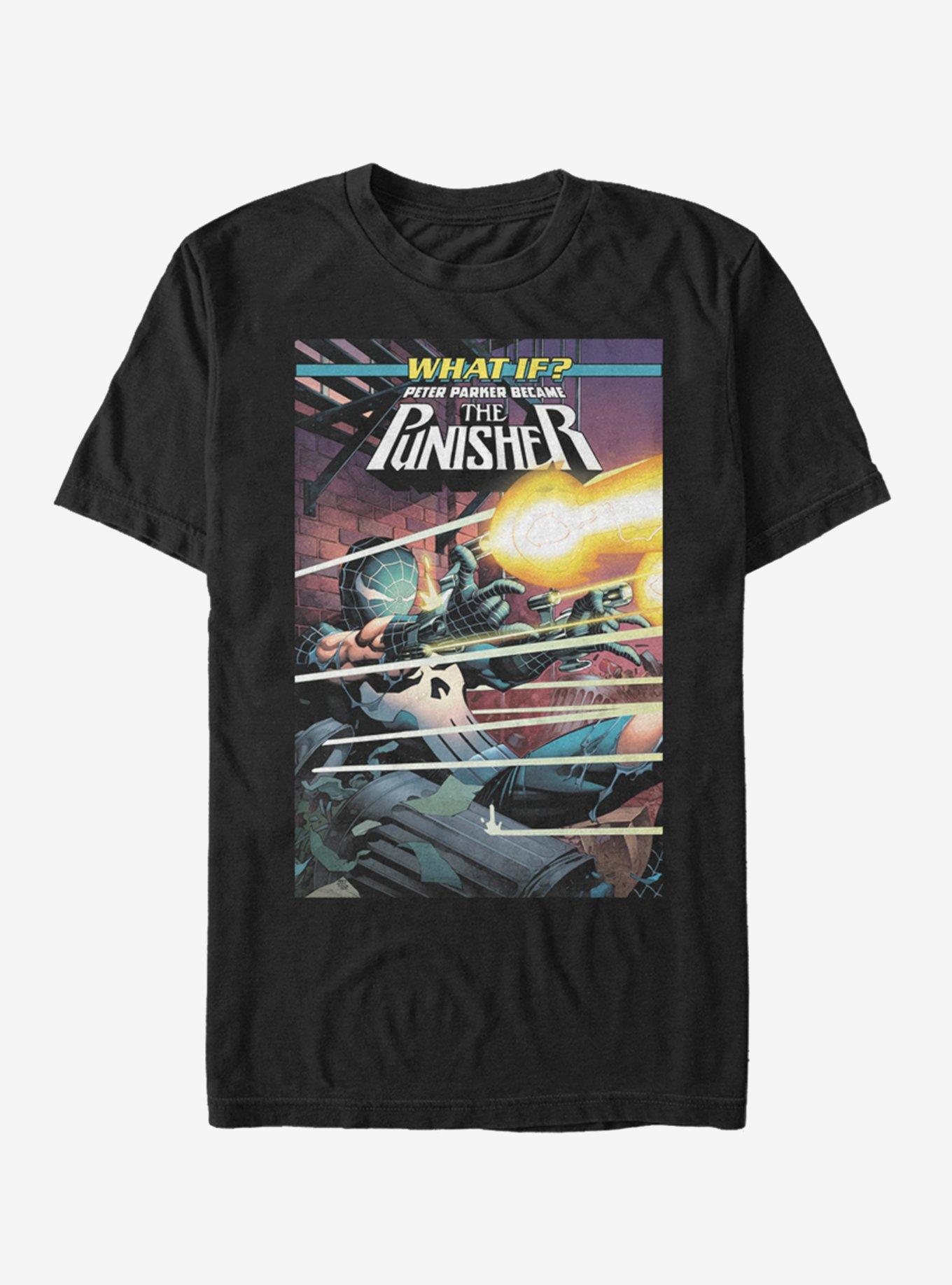 Marvel Spider-Man Punisher Oct.19 T-Shirt, BLACK, hi-res