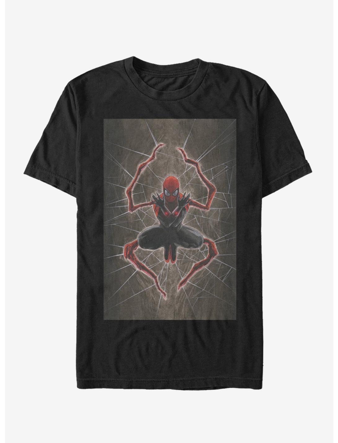 Marvel Spider-Man Spider Web Dec.18 T-Shirt, BLACK, hi-res