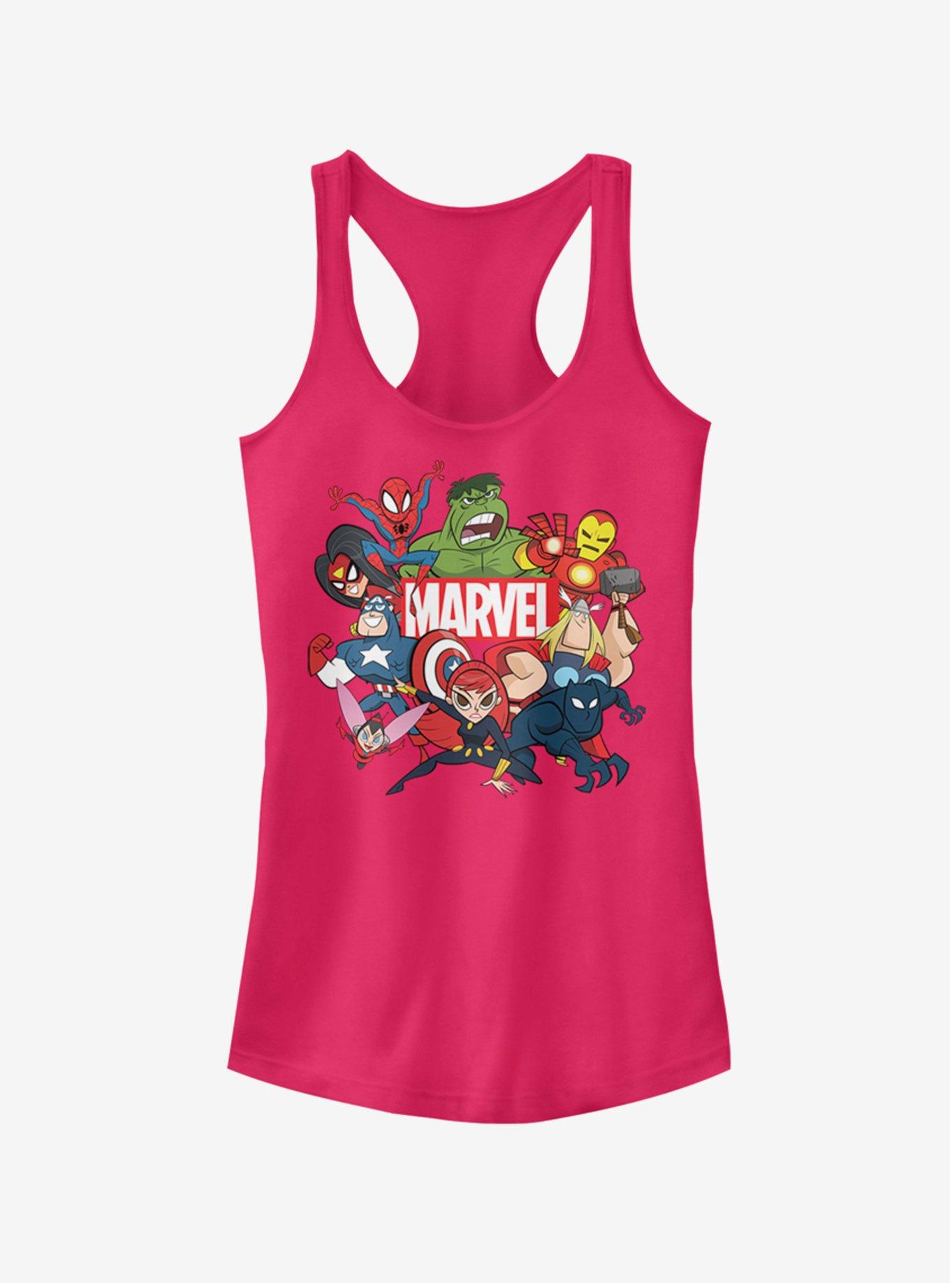 Marvel Group Marvel Retro Girls Tank, RASPBERRY, hi-res