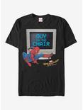 Marvel Spider-Man: Far From Home Man In Chair T-Shirt, BLACK, hi-res