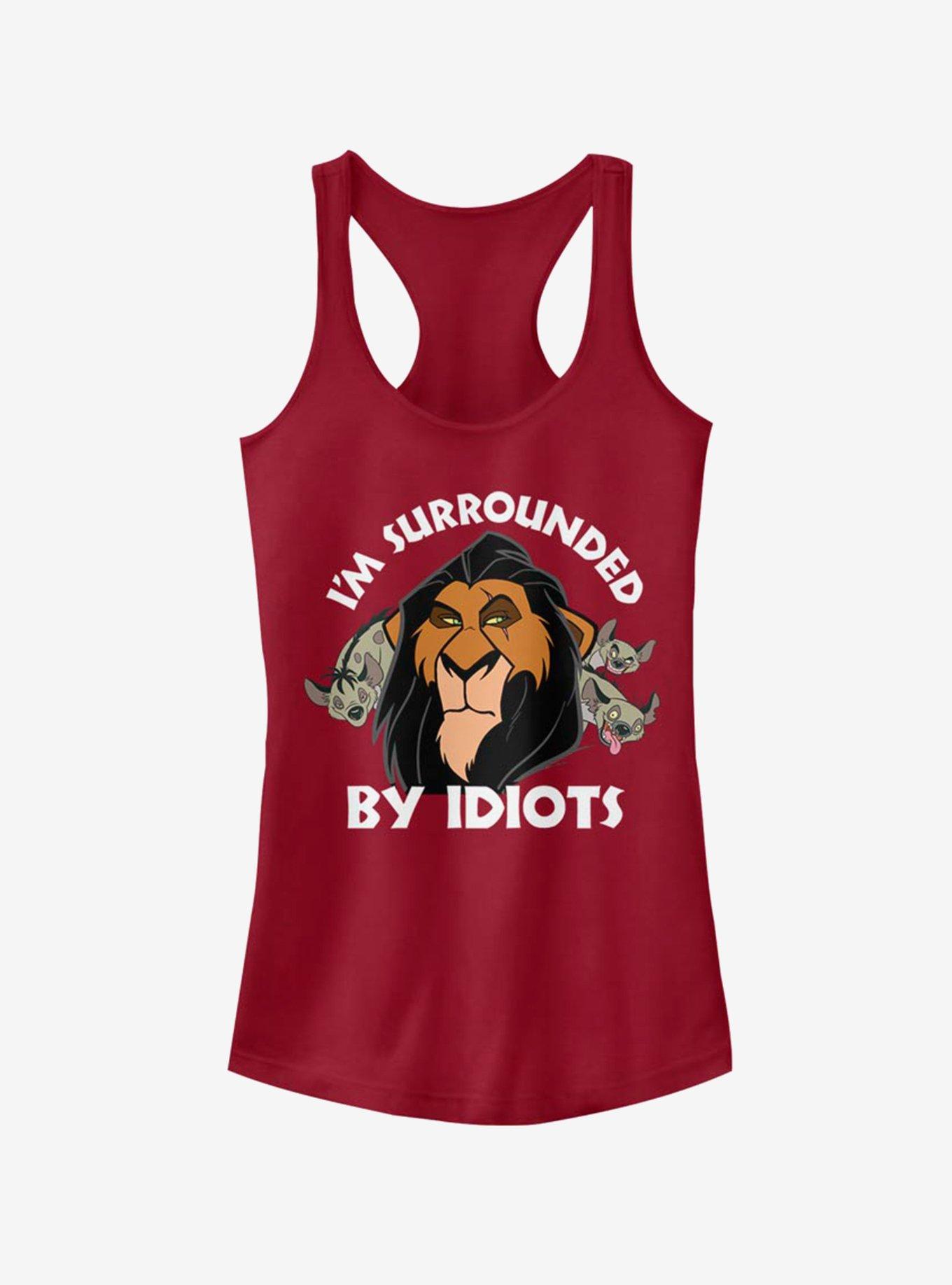 Disney The Lion King Surly Scar Girls Tank, SCARLET, hi-res