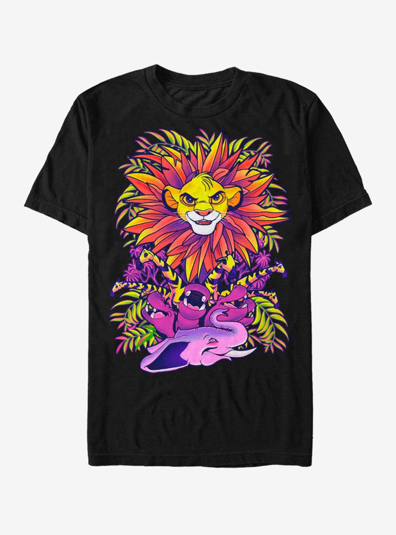 Disney The Lion King Hyper Color King T-Shirt, BLACK, hi-res