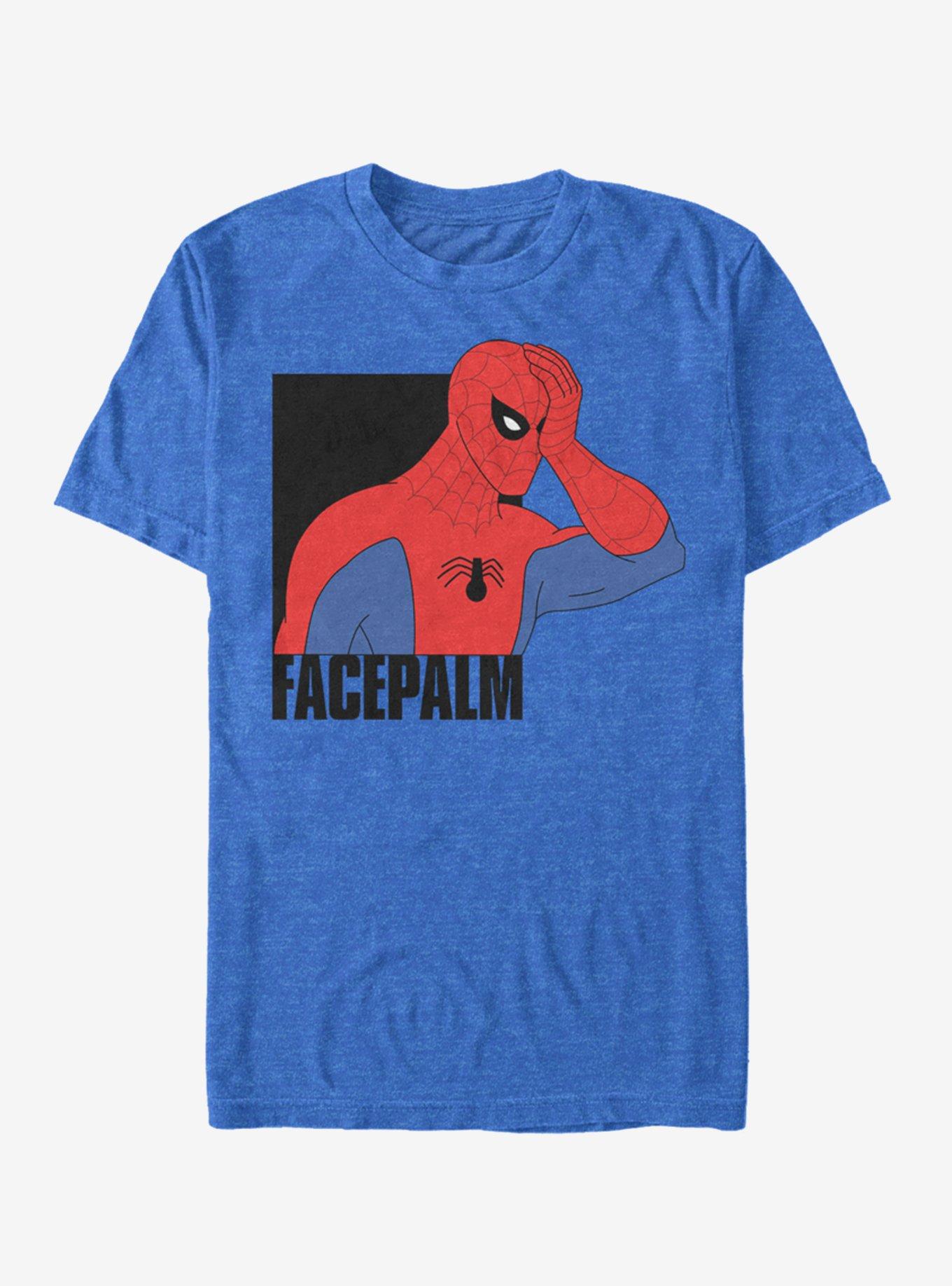 Marvel Spider-Man Facepalm T-Shirt, ROY HTR, hi-res