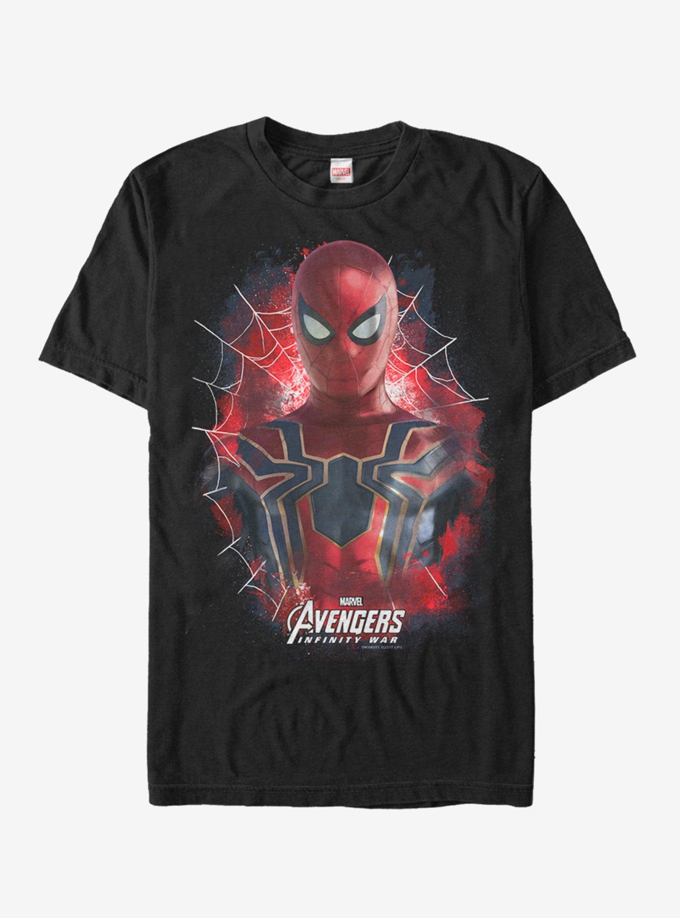 Marvel Spider-Man Painted Spider T-Shirt, BLACK, hi-res