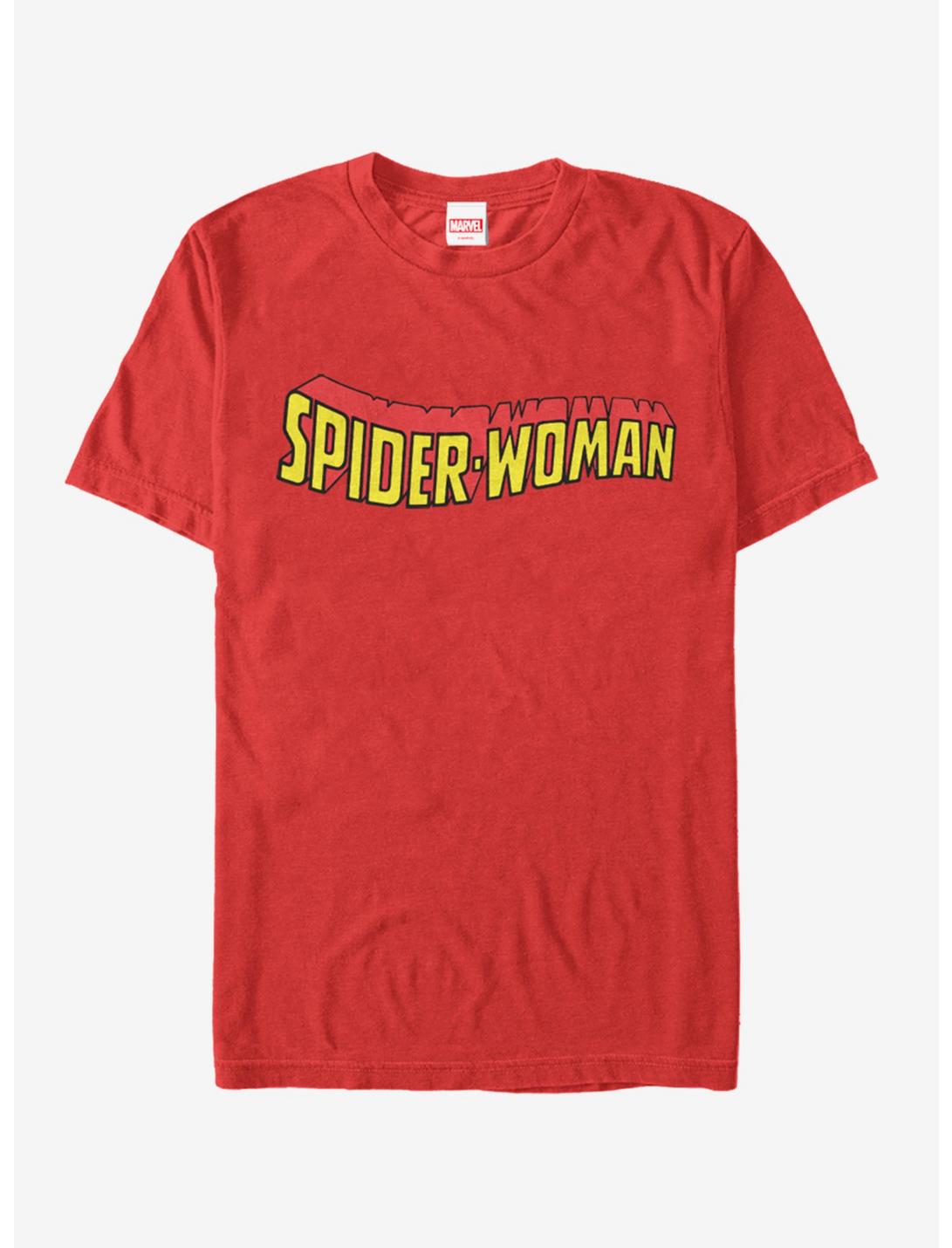 Marvel Spider-Man SpiderWomen Logo T-Shirt, RED, hi-res