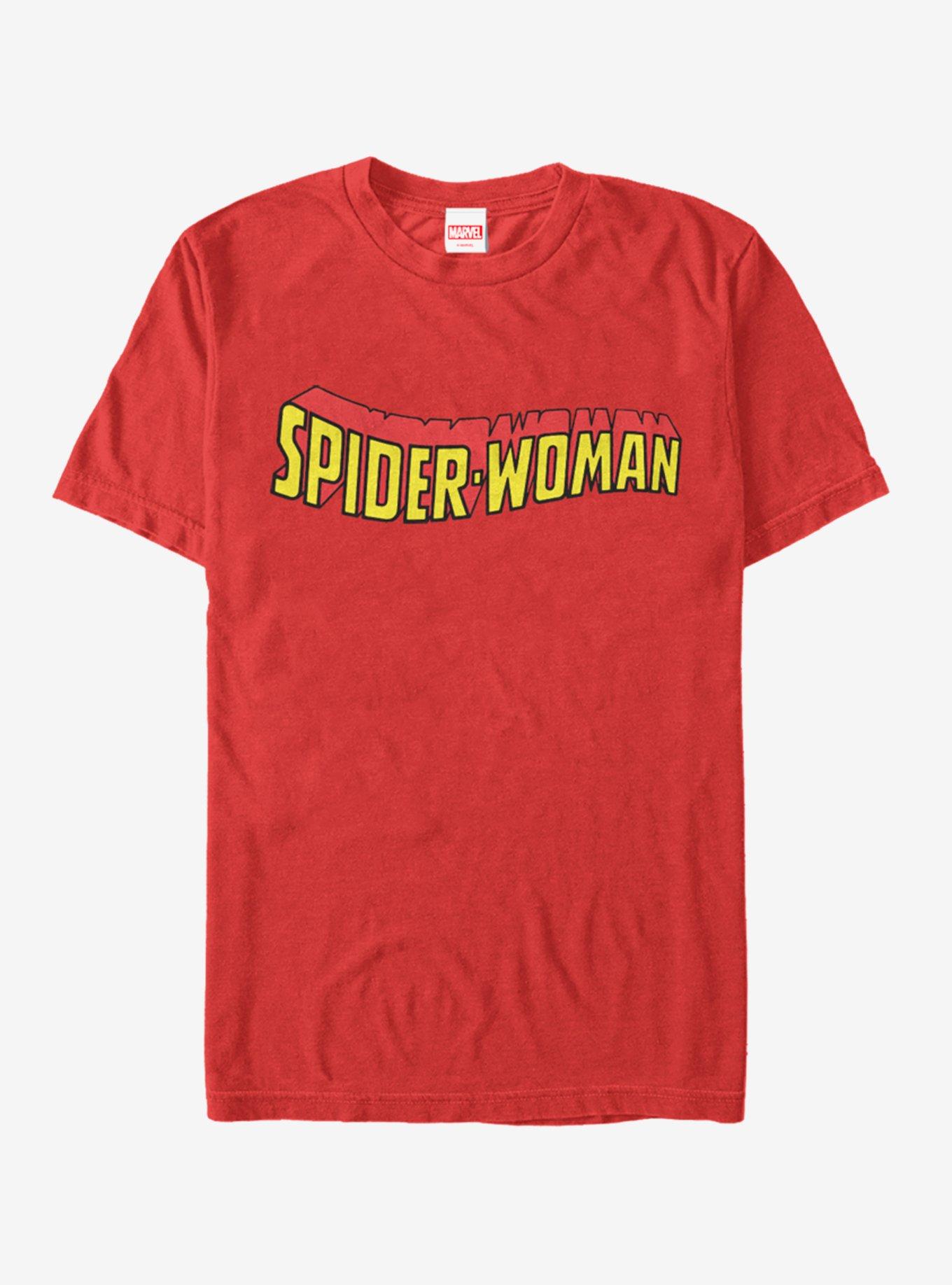 Marvel Spider-Man SpiderWomen Logo T-Shirt, RED, hi-res