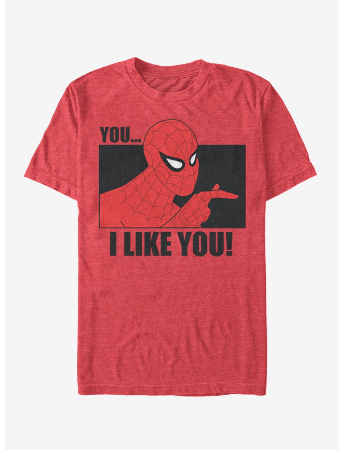 Marvel Spider-Man I Like You T-Shirt, RED HTR, hi-res