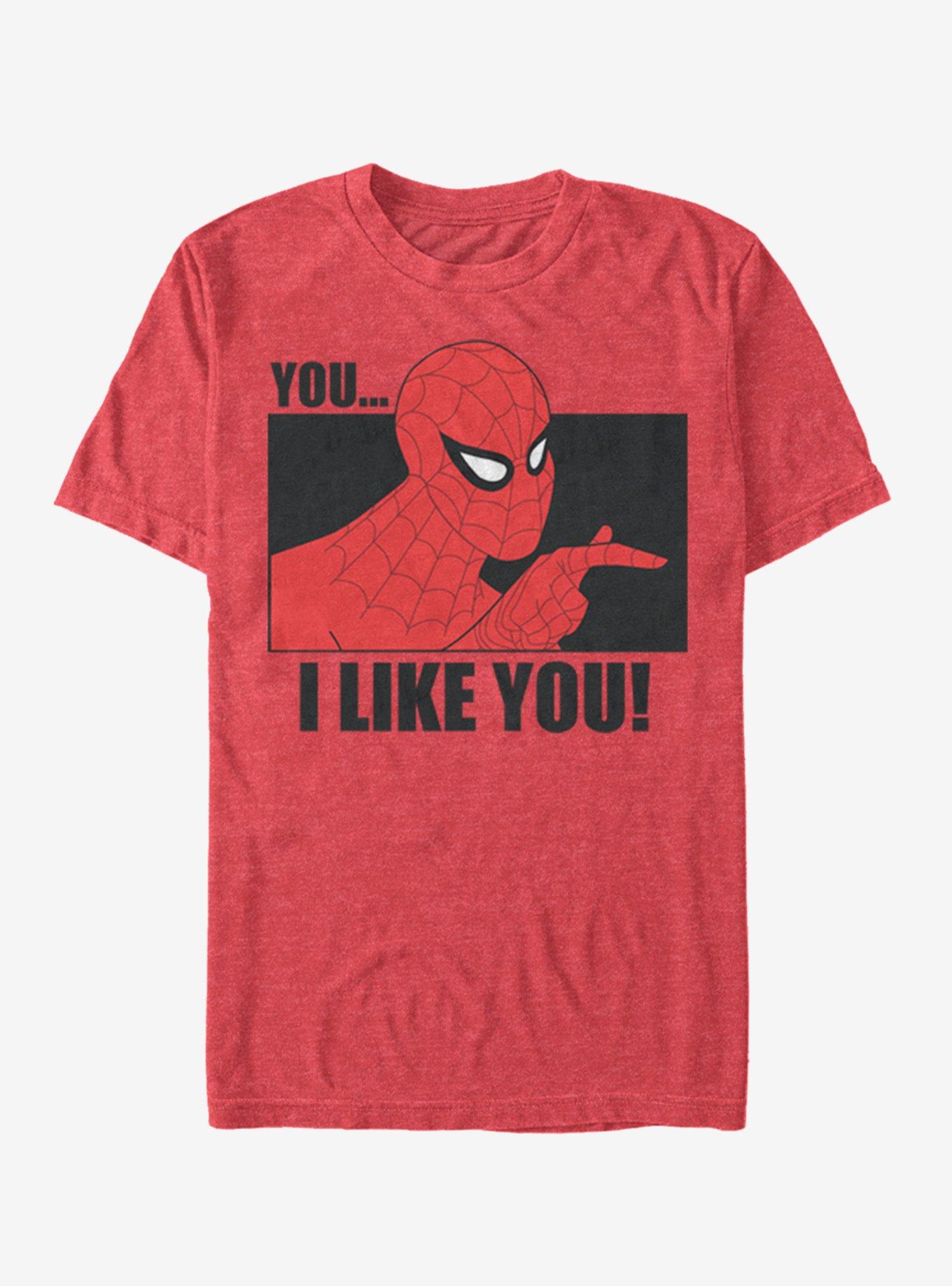 Marvel Spider-Man I Like You T-Shirt, RED HTR, hi-res