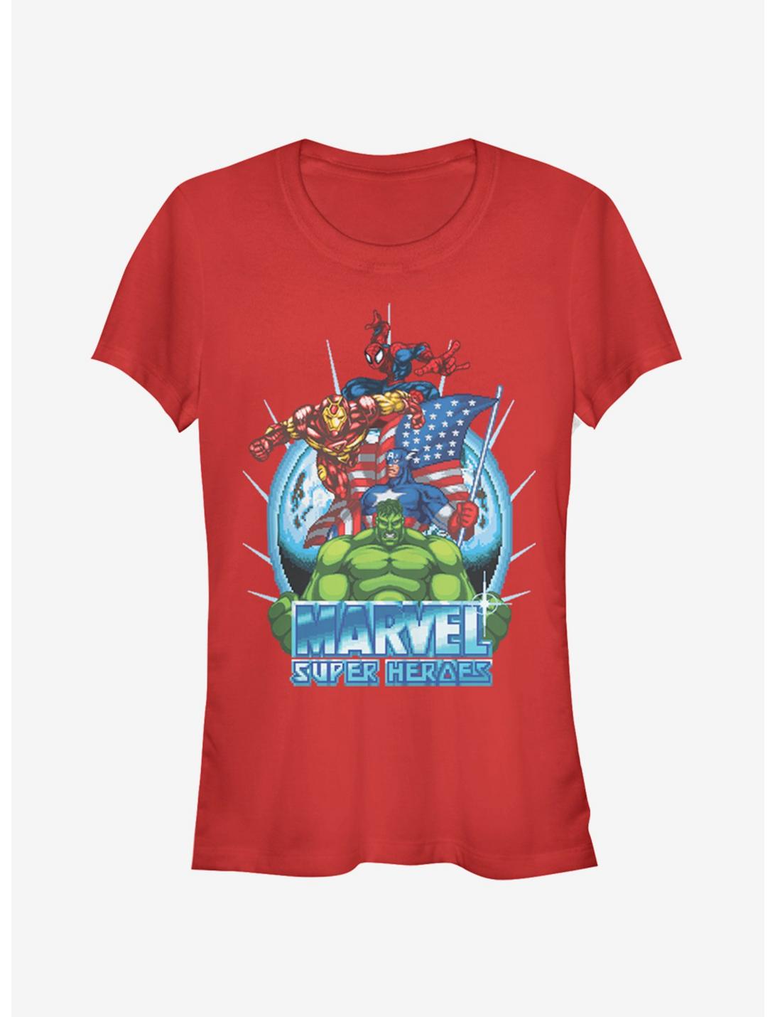 Marvel Spider-Man Marvel Super Heroes Game Girls T-Shirt, RED, hi-res