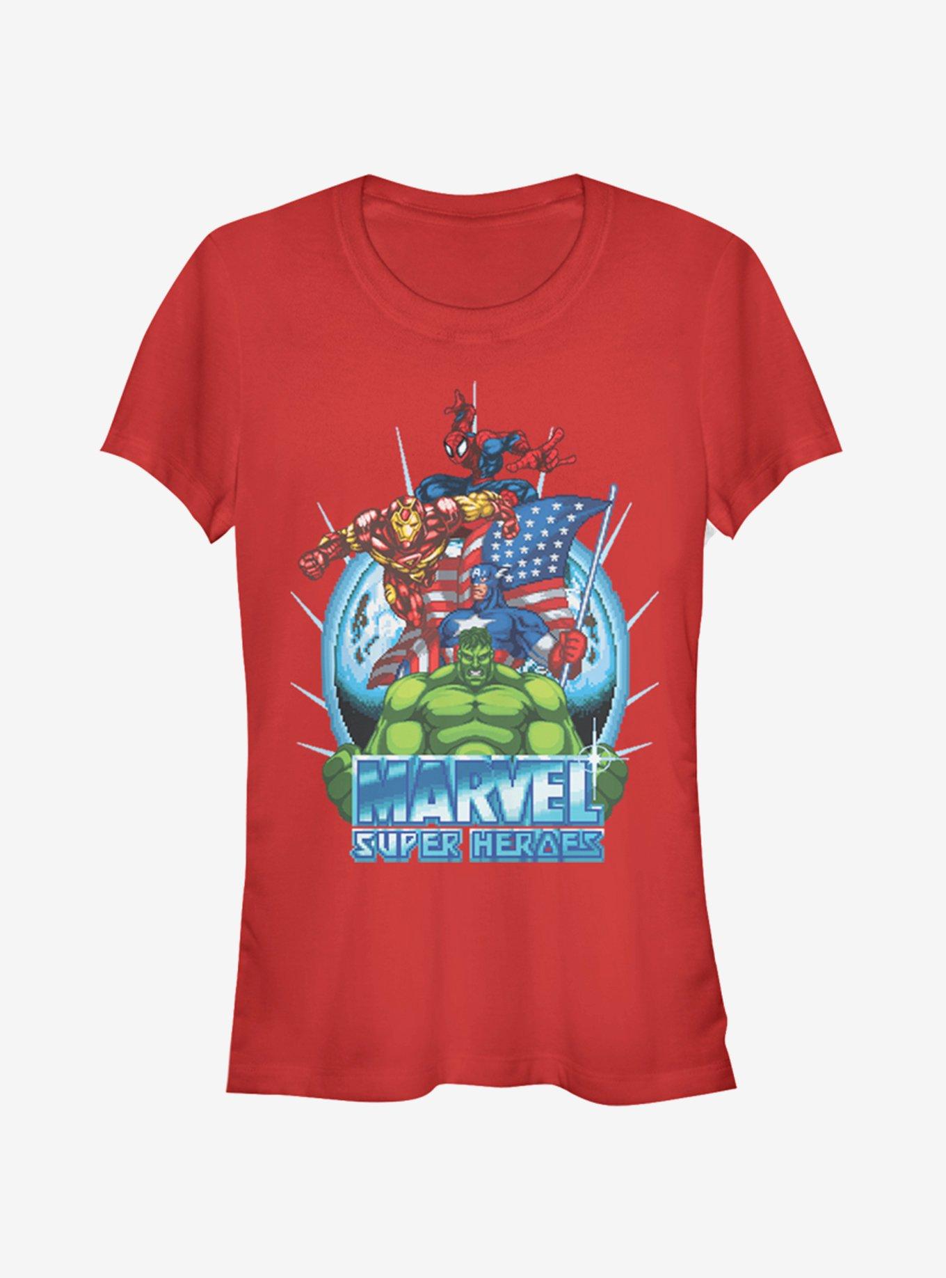 Marvel Spider-Man Marvel Super Heroes Game Girls T-Shirt, RED, hi-res