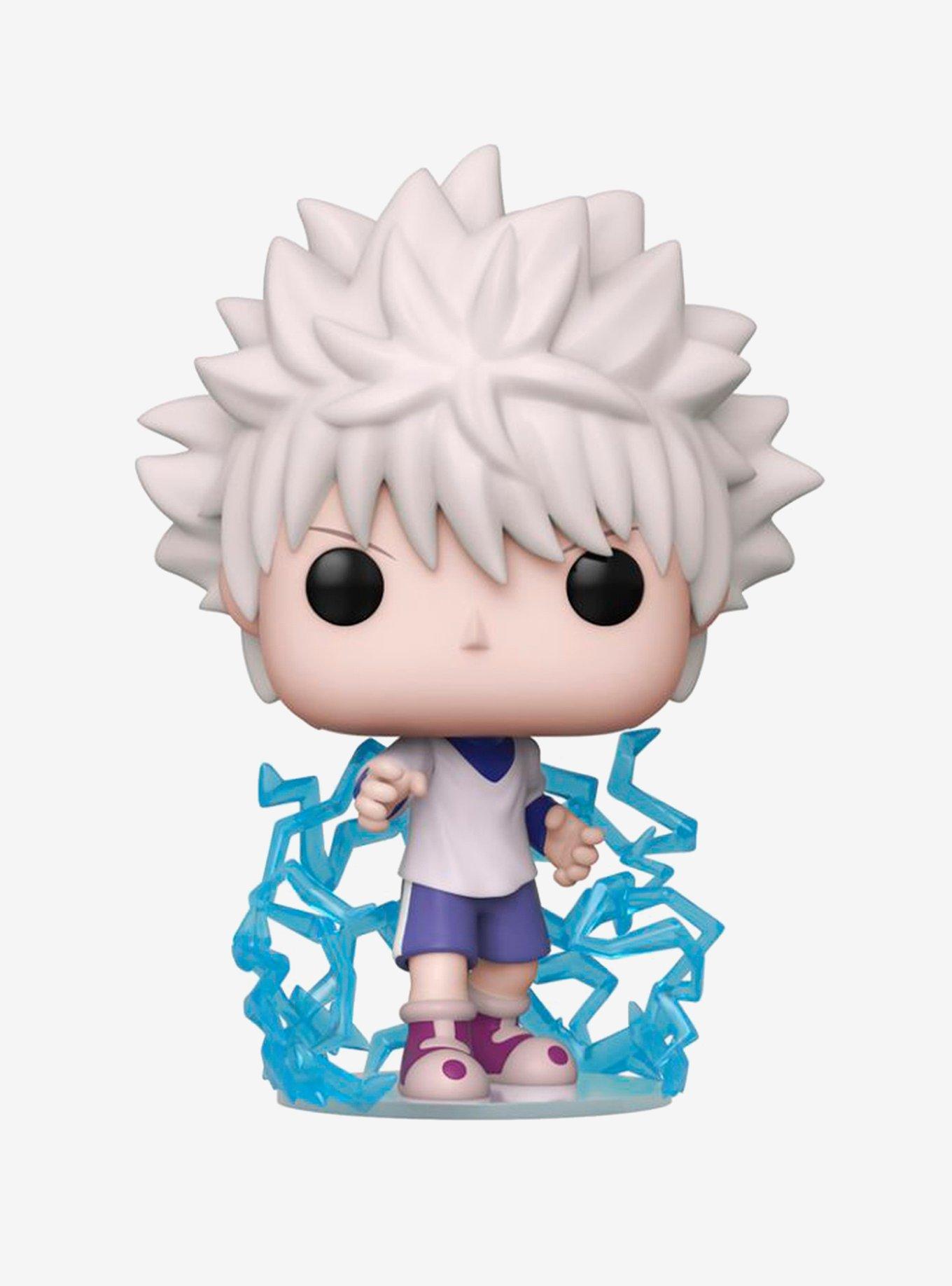 Killua character from hunter x hunter on a study table with books and  notebook