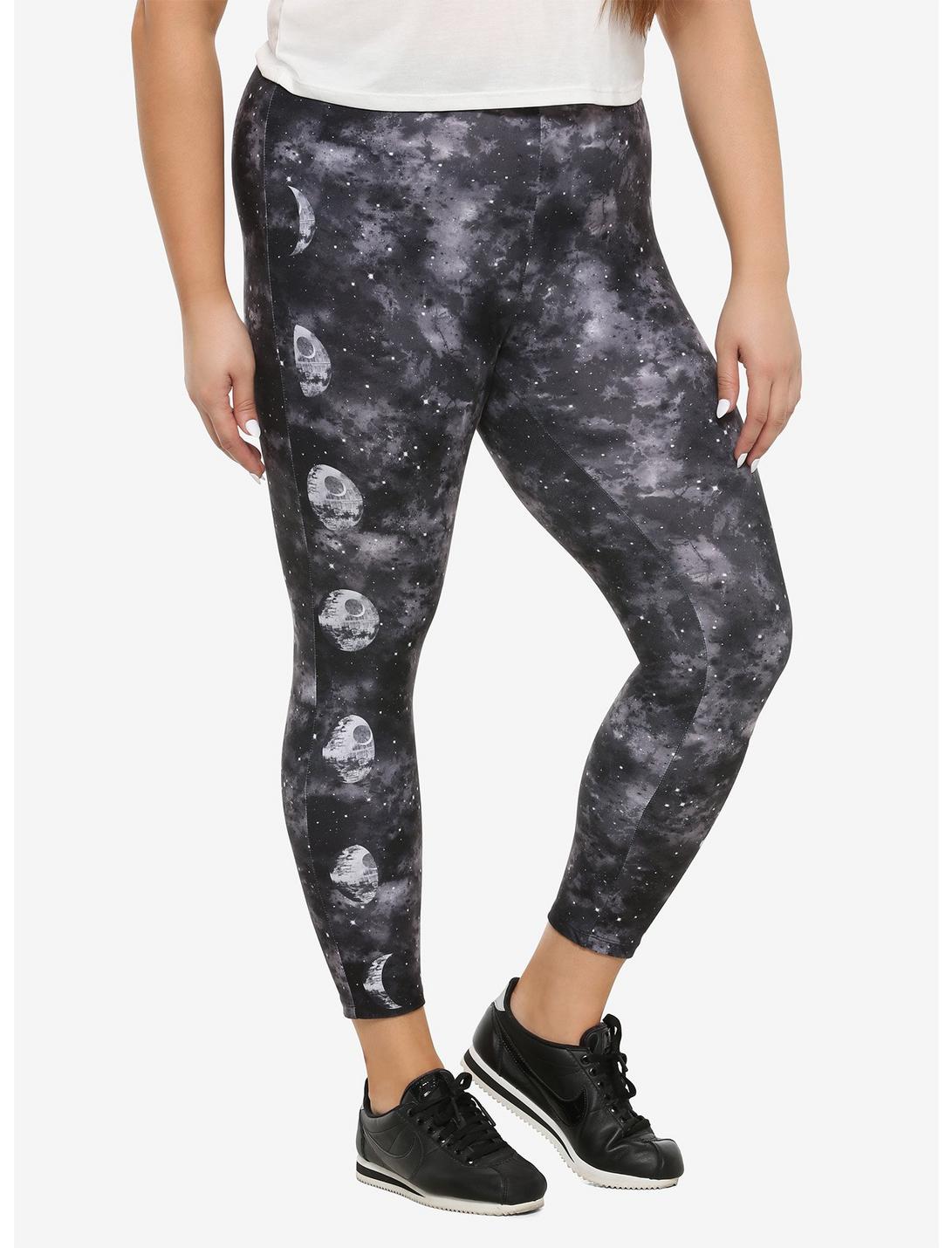 Her Universe Star Wars: The Rise Of Skywalker Death Star Moon Phases Leggings Plus Size, MULTI, hi-res