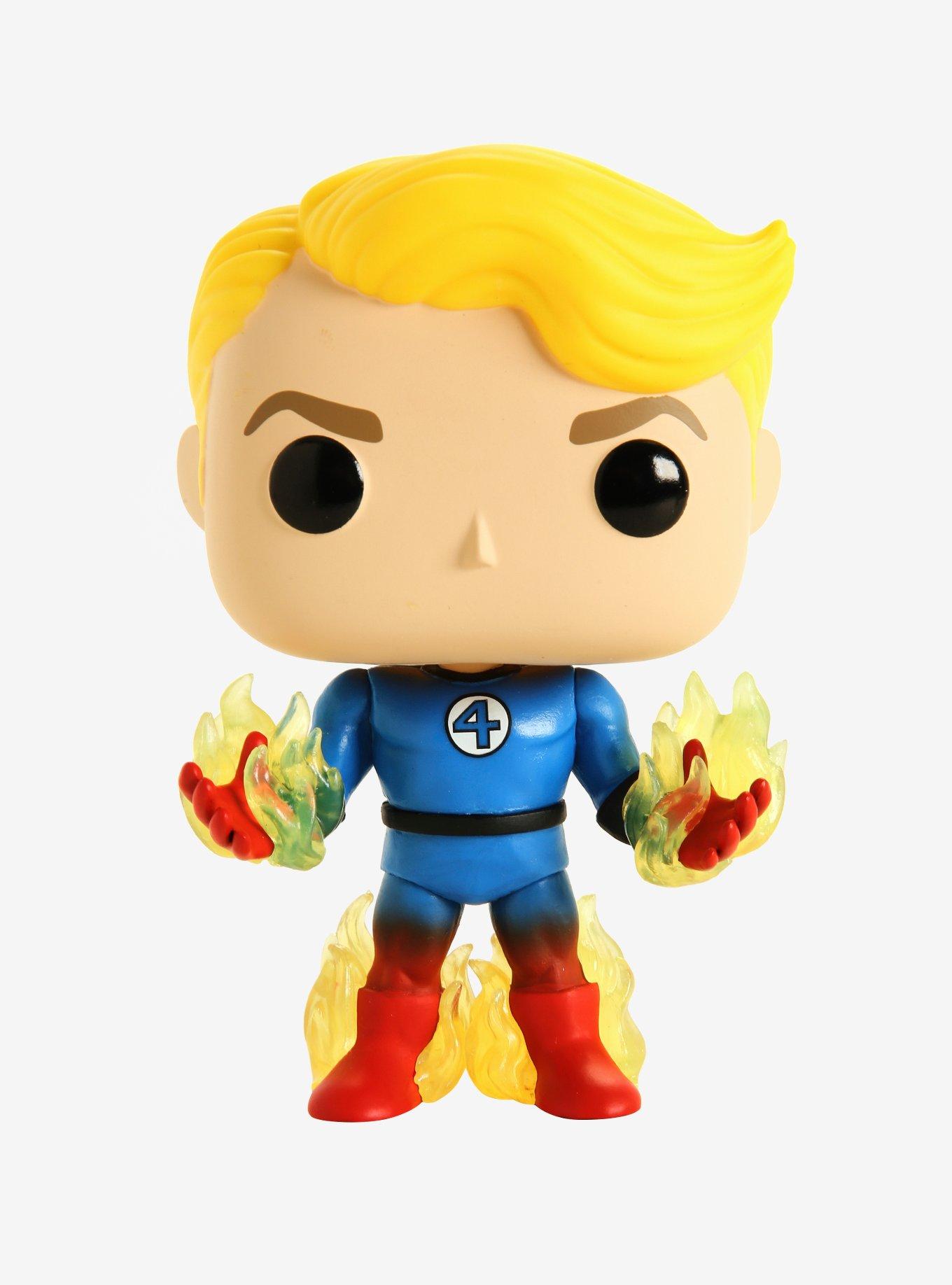 Funko Marvel Fantastic Four Pop! Human Torch Vinyl Bobble-Head Hot Topic Exclusive, , hi-res