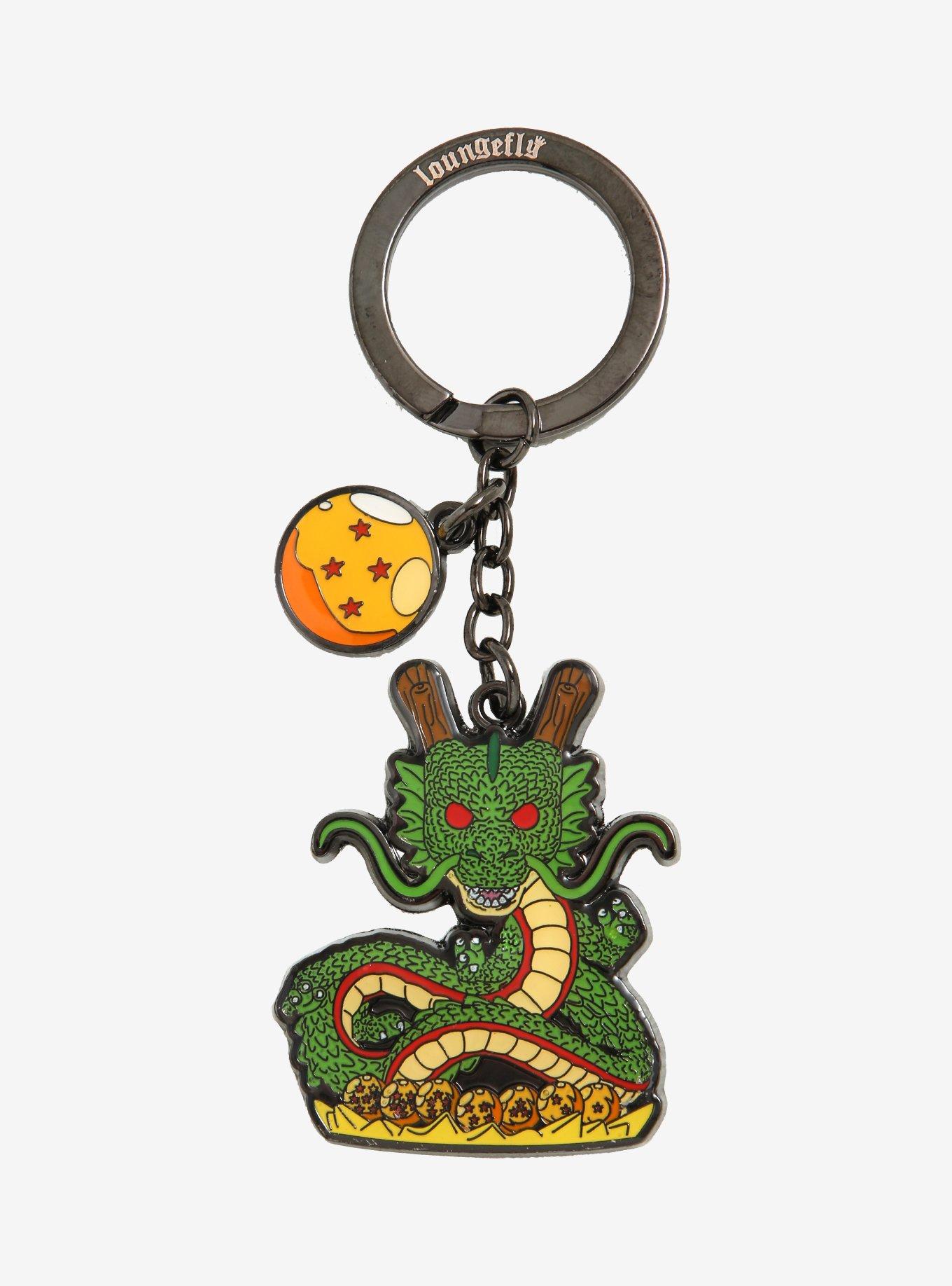 新品未開封 受注生産 DRAGONZOMBIE KEYCHAIN Loungefly Dragon Ball Z Shenron Enamel Keychain - BoxLunch