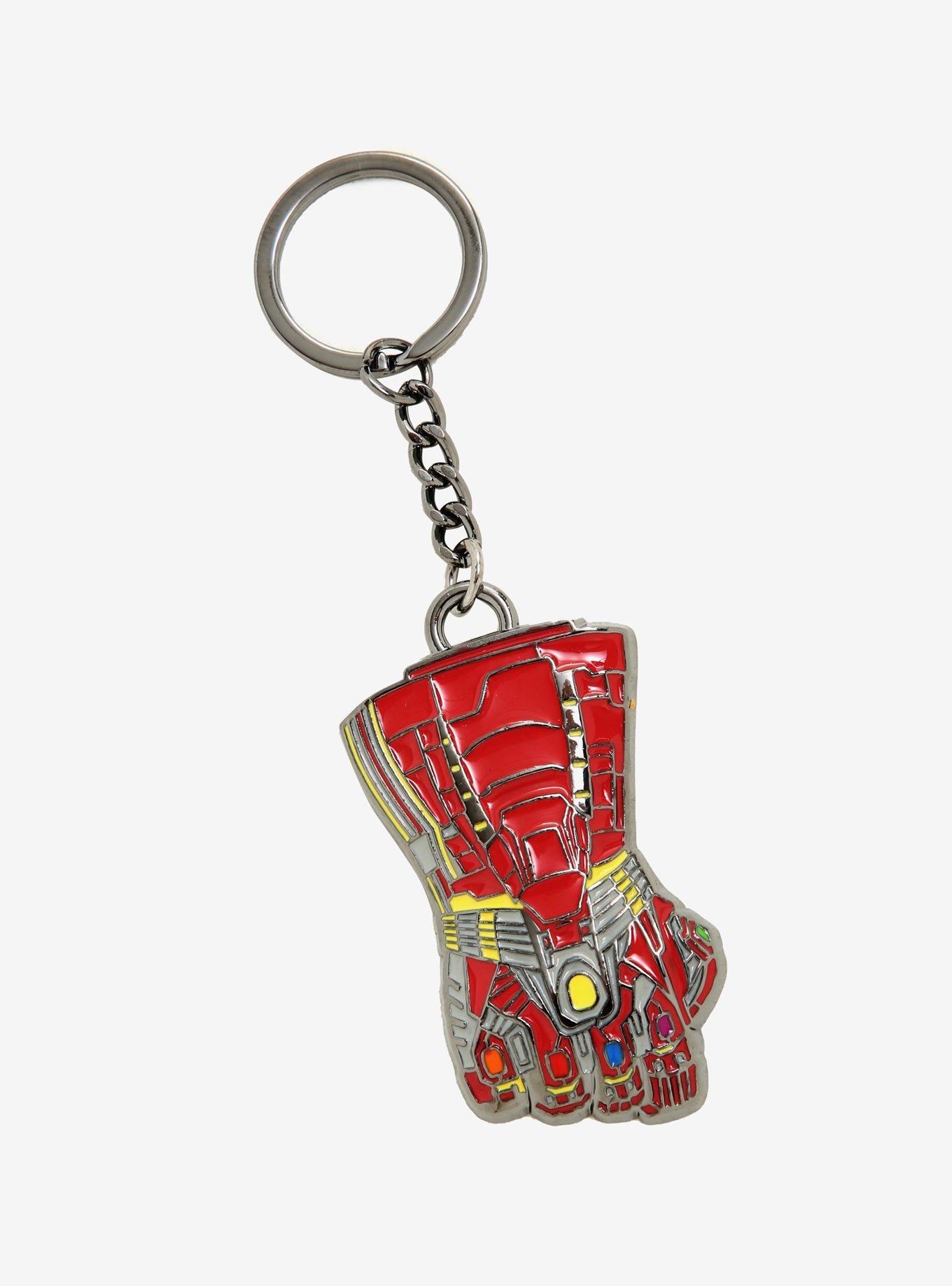 Marvel Avengers Endgame Iron Man Red Infinity Gauntlet Metal Keychain Key  chain