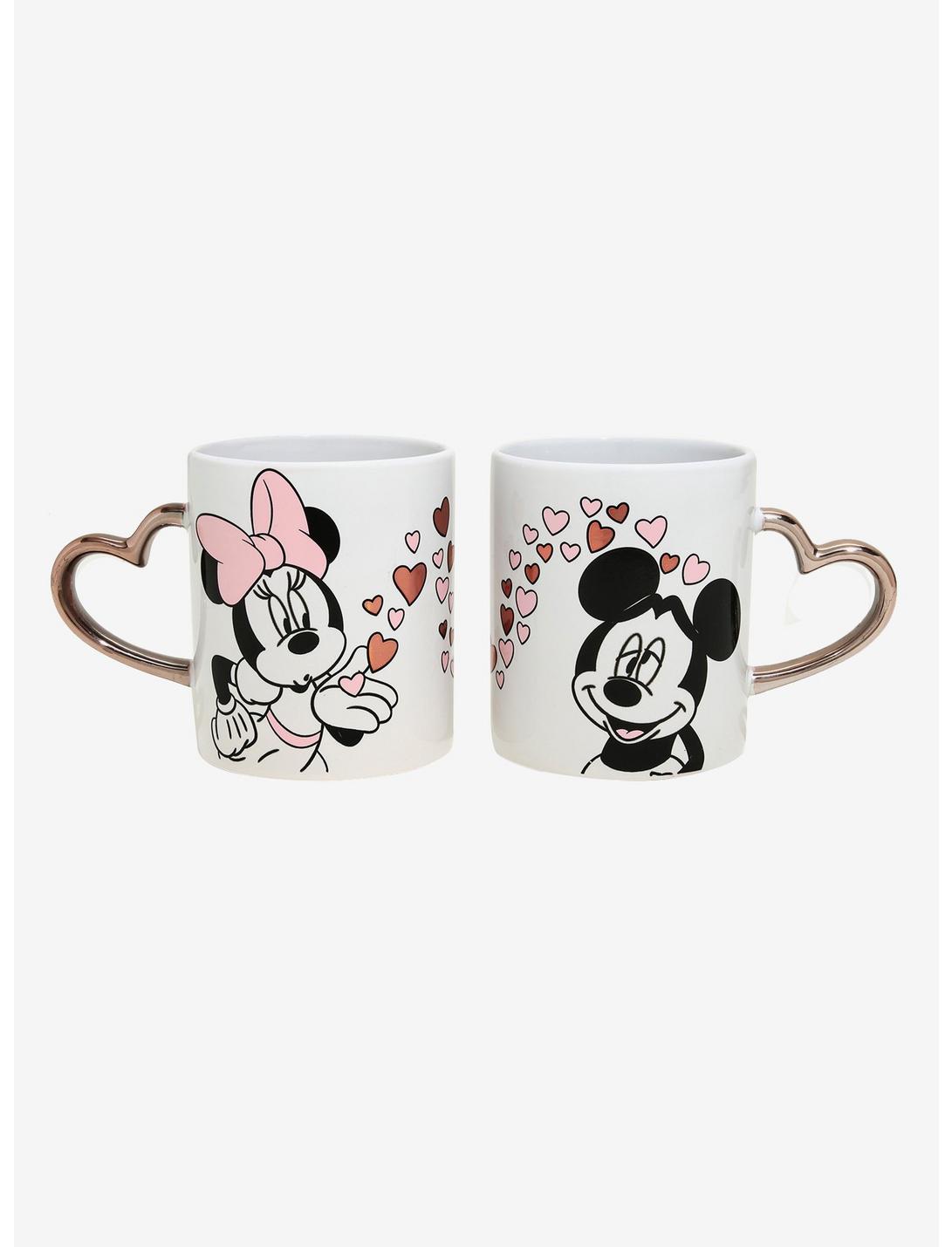 Disney Mickey Mouse & Minnie Mouse Heart Mug Set, , hi-res