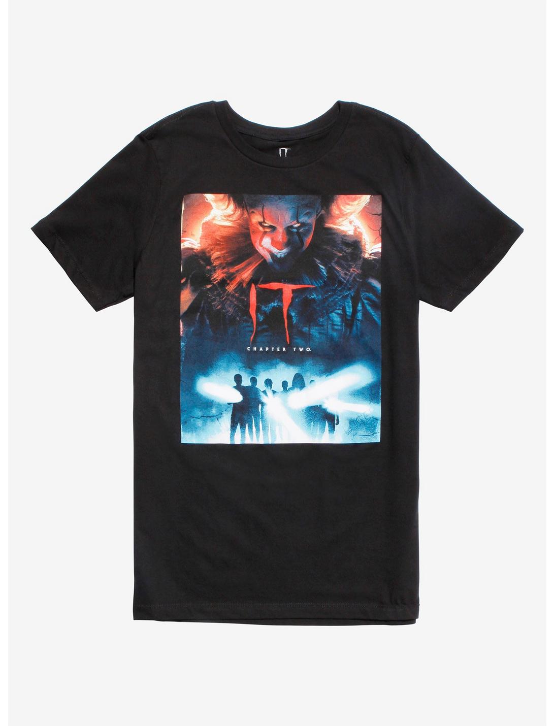 IT Chapter Two Movie Poster T-Shirt Hot Topic Exclusive, BLACK, hi-res