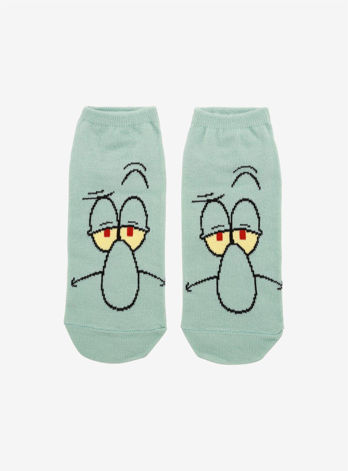 SpongeBob SquarePants Squidward No-Show Socks, , hi-res