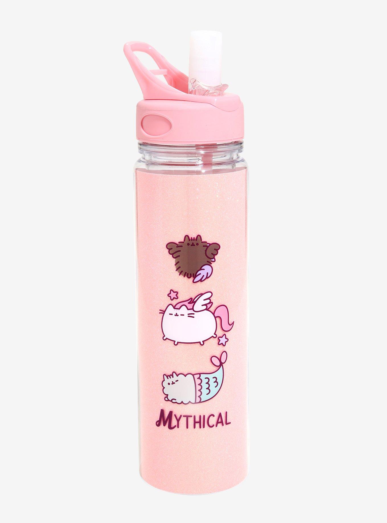 Pusheen Mythical Glitter Water Bottle, , hi-res