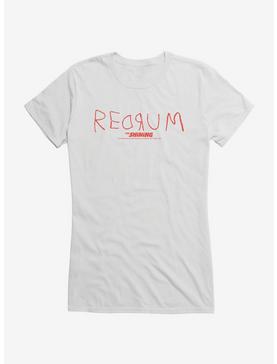 The Shining Redrum Writing Girls T-Shirt, WHITE, hi-res