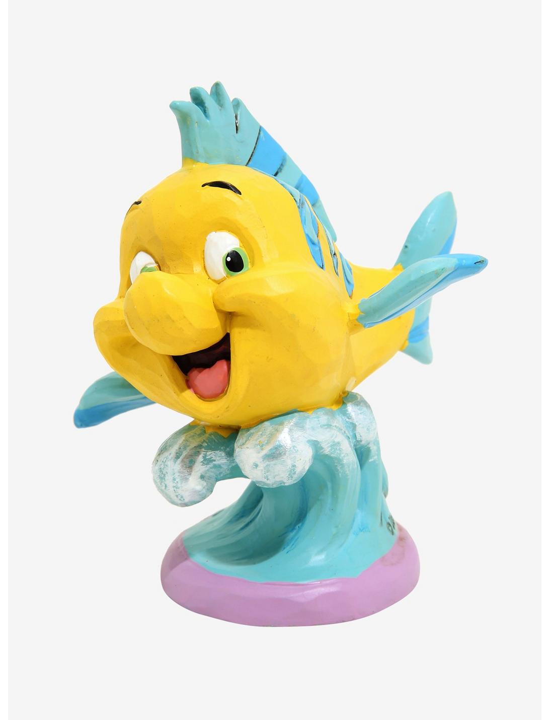 Disney The Little Mermaid Flounder on Wave Figurine, , hi-res