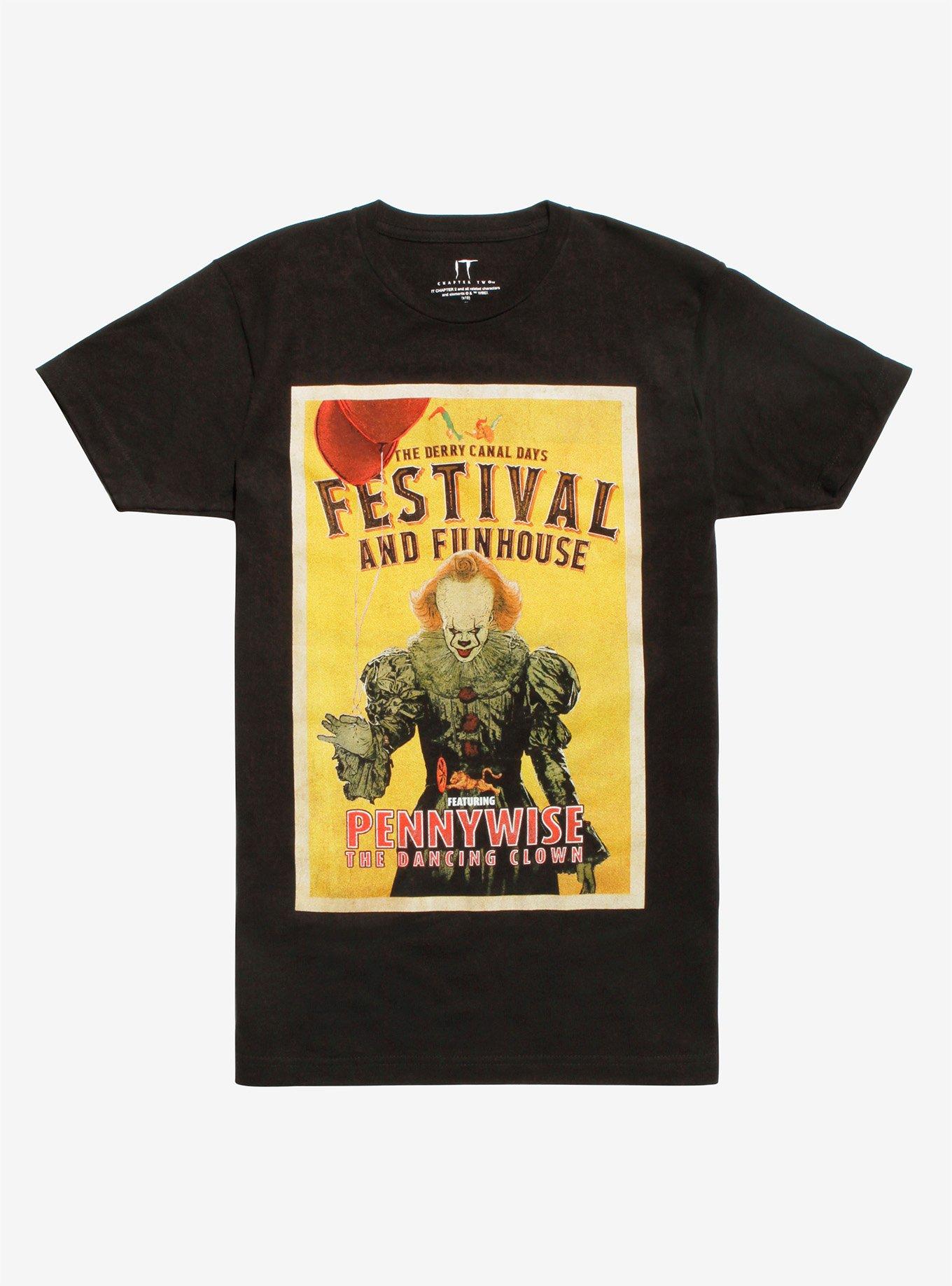 IT Chapter Two Derry Canal Days Festival Poster T-Shirt Hot Topic Exclusive, BLACK, hi-res