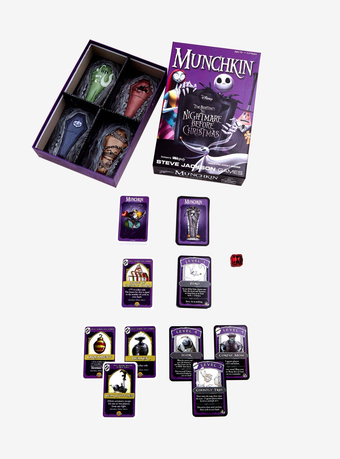 Munchkin The Nightmare Before online Christmas Game USAopoly