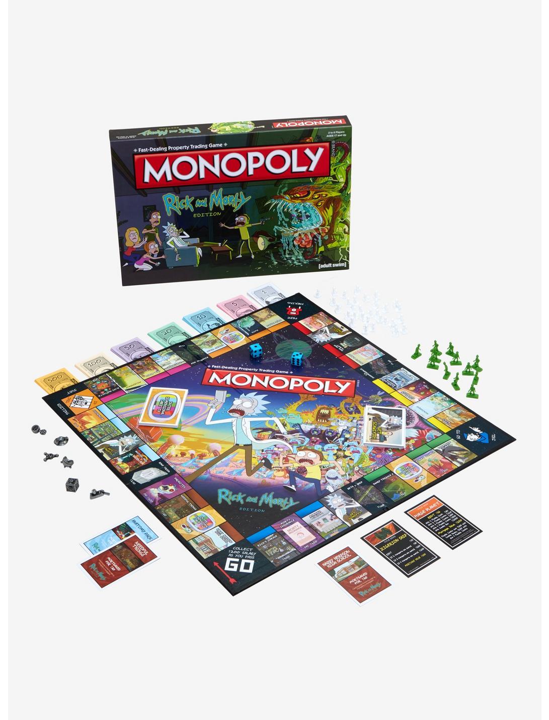 Rick and Morty Edition Monopoly Board Game, , hi-res