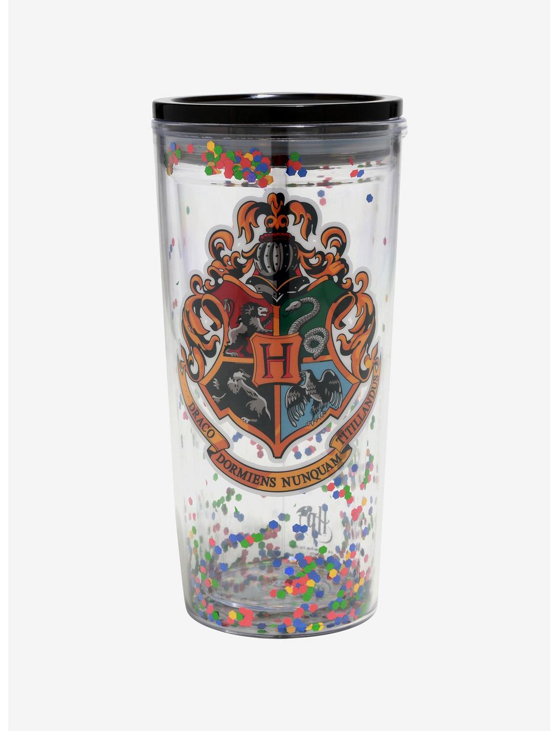 Harry Potter Hogwarts Glitter Acrylic Travel Cup, , hi-res