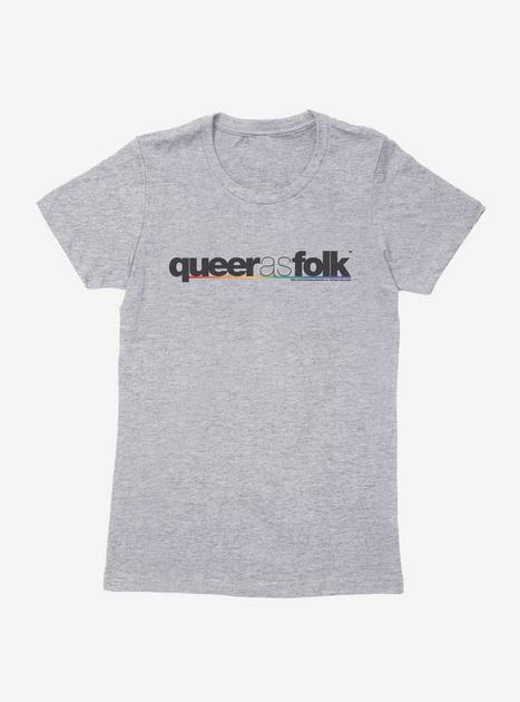 Queer As Folk Classic Logo Womens T-Shirt - GREY | BoxLunch