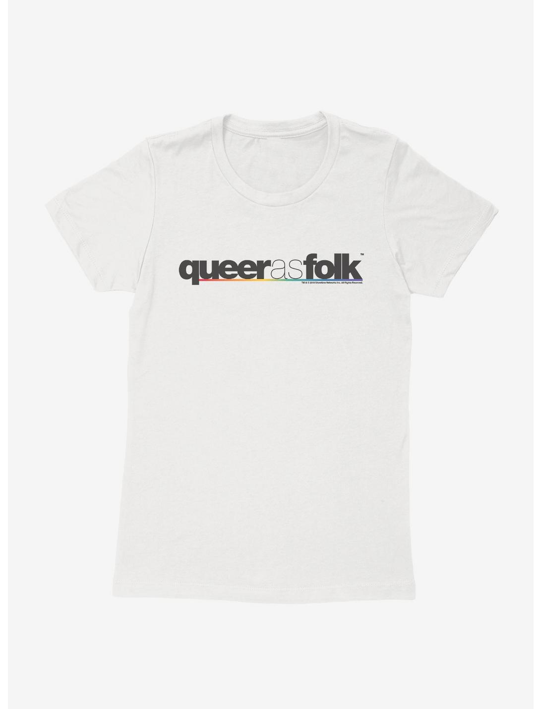 Queer As Folk Classic Logo Womens T-Shirt, WHITE, hi-res