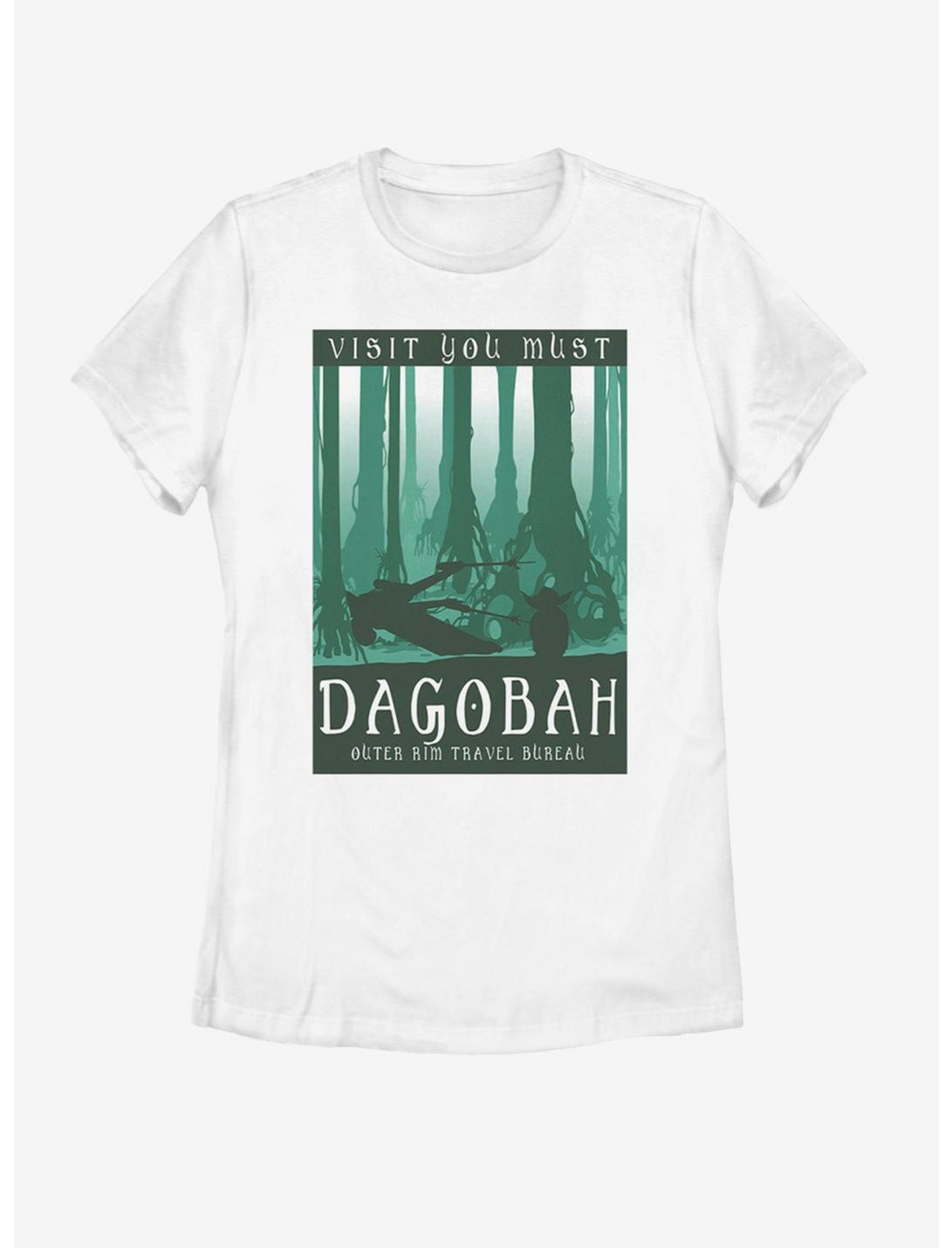 Star Wars Visit Dagobah Womens T-Shirt, WHITE, hi-res