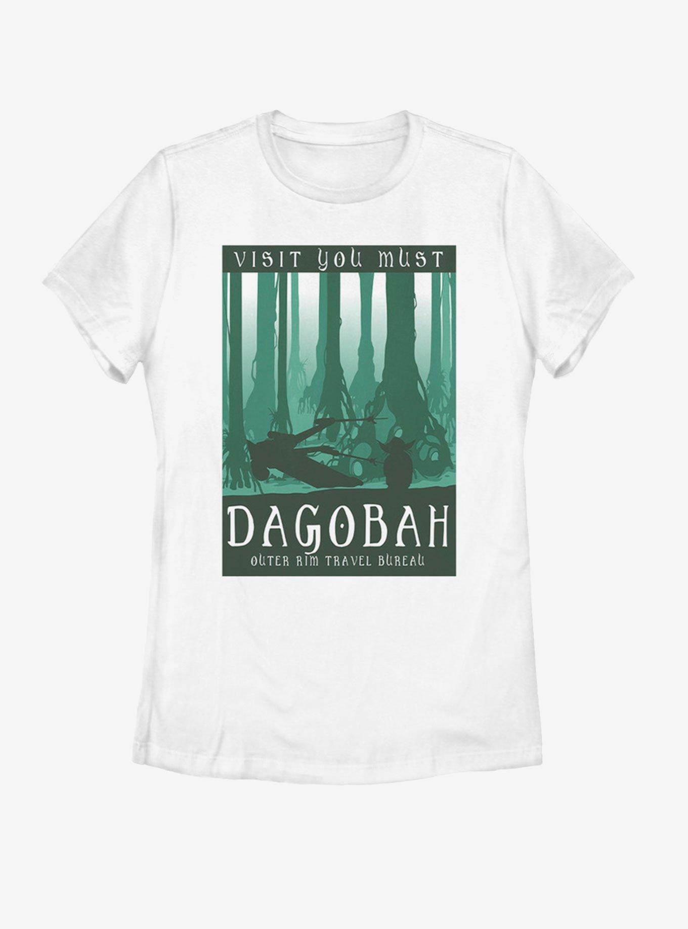 Star Wars Visit Dagobah Womens T-Shirt, WHITE, hi-res