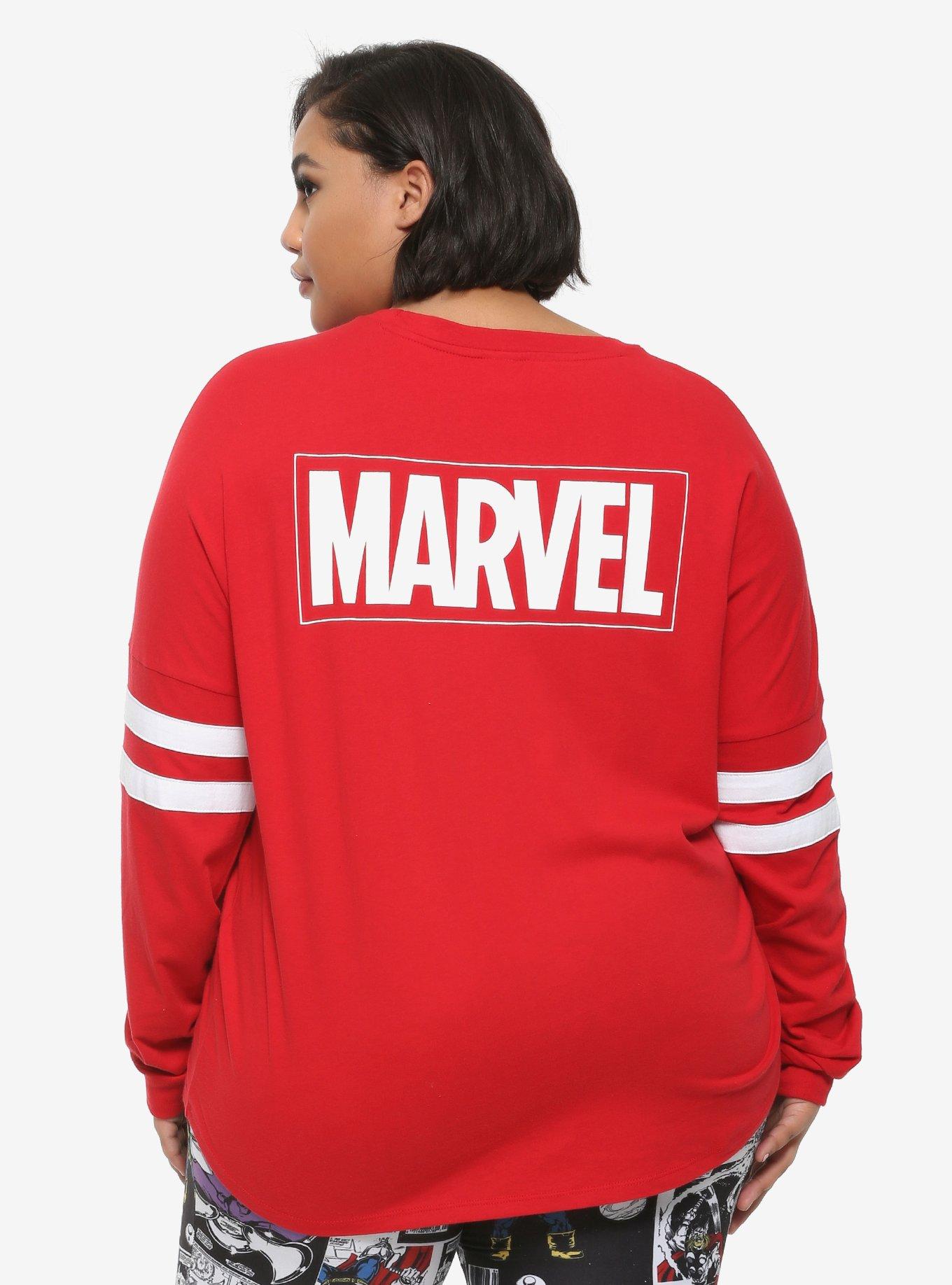 Her Universe Marvel Avengers Athletic Jersey Plus Size, MULTI, hi-res