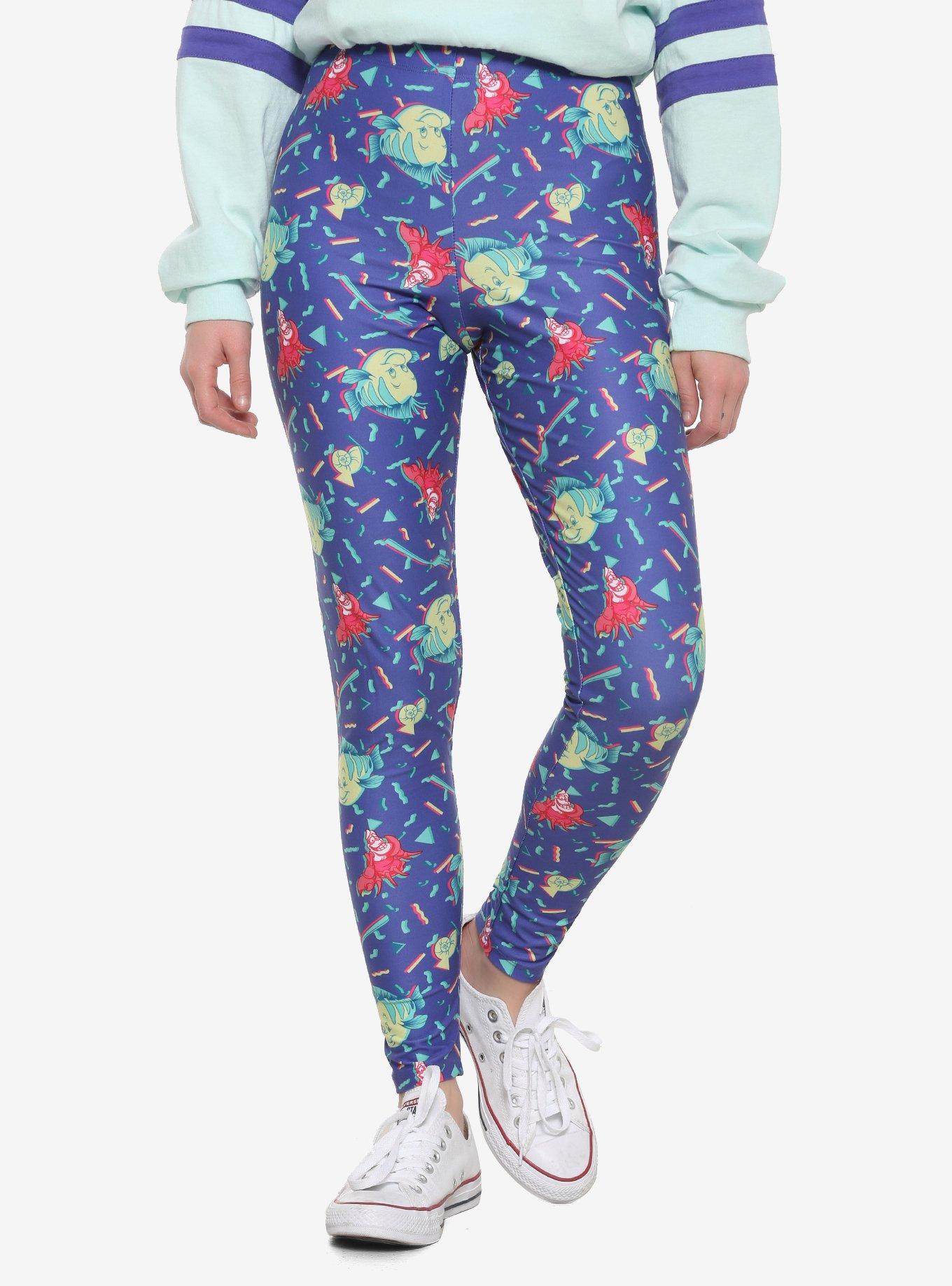 Her Universe Disney The Little Mermaid 80s Confetti Leggings, MULTI, hi-res