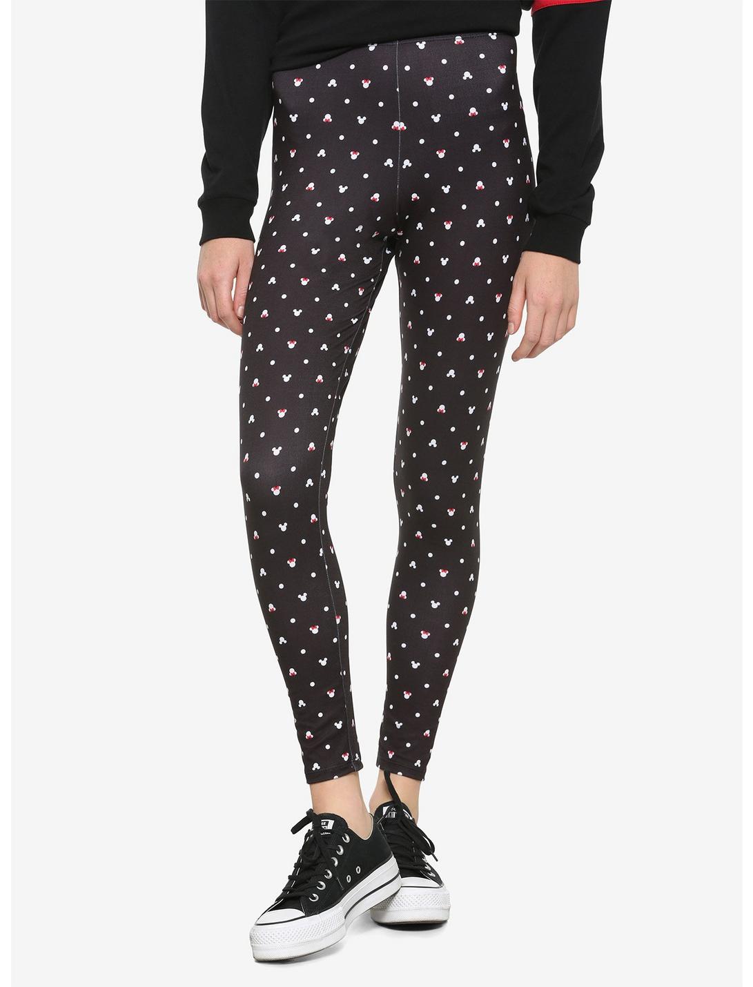 Her Universe Disney Mickey Mouse & Minnie Mouse Head Leggings, MULTI, hi-res